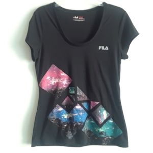 Fila Workout Short Sleeve Shirt Size M